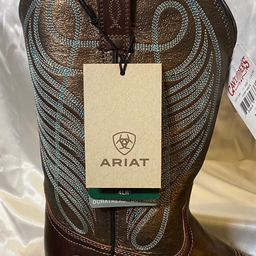 NWT Ariat Brown Western Boots - Picture 2 of 5